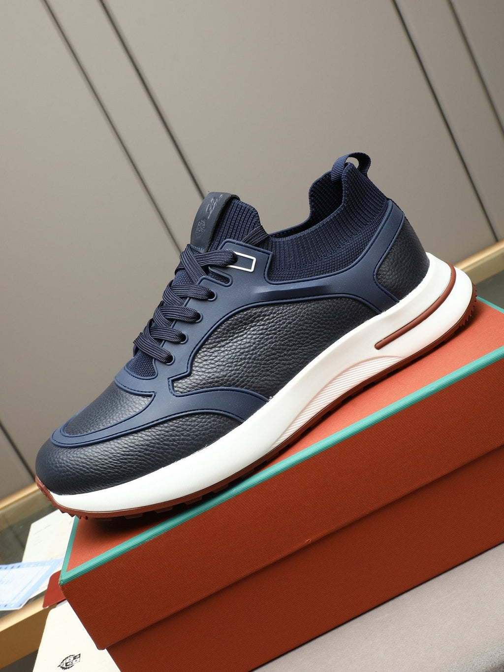 Loro Piana Paneled Low-Top Sneakers