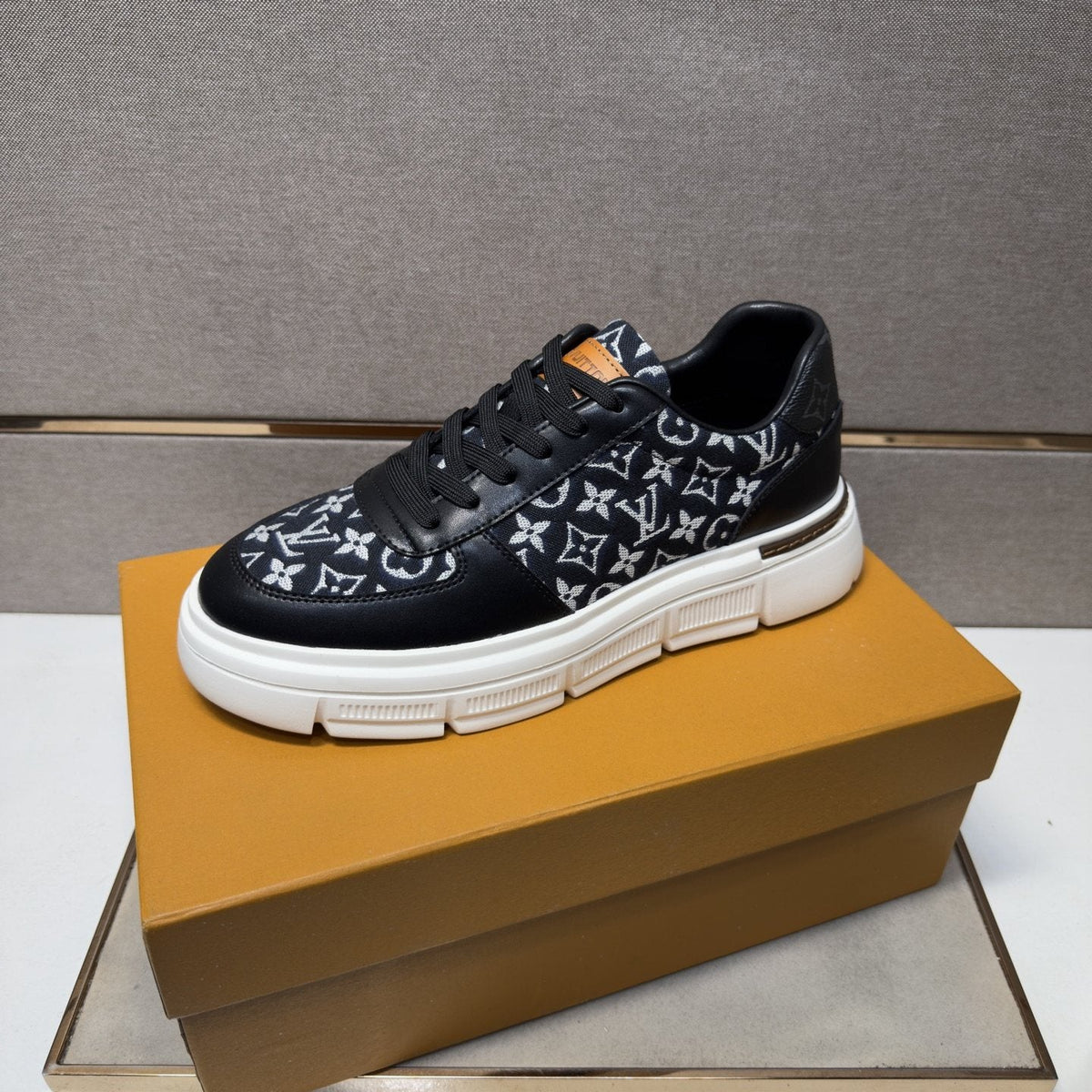 Louis Vuitton Monogram Panel Low-Top Sneakers