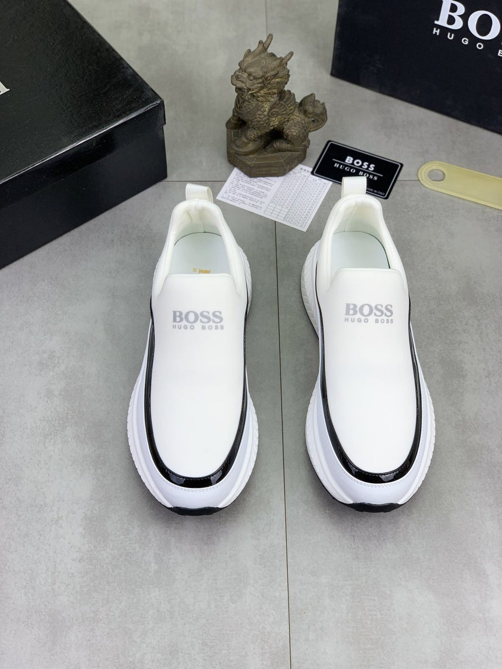 BOSS Low-Top Slip-On Sneakers