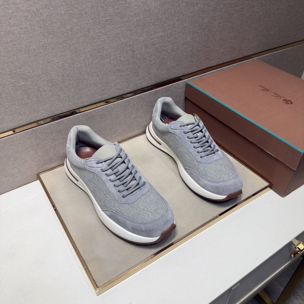 Men's Textured Mesh Casual Sneakers