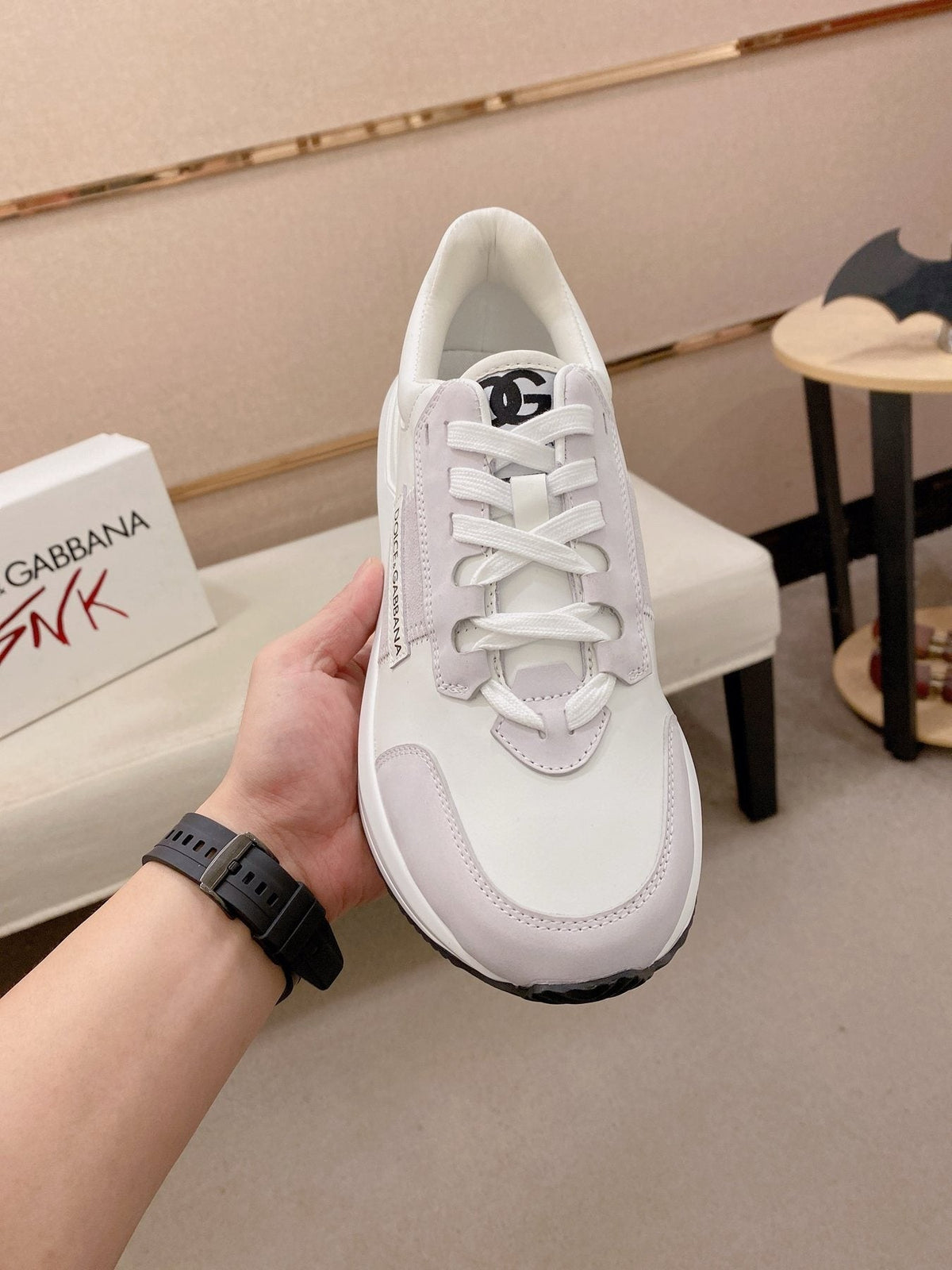 Dolce & Gabbana Men's Logo Panel Low-Top Sneakers