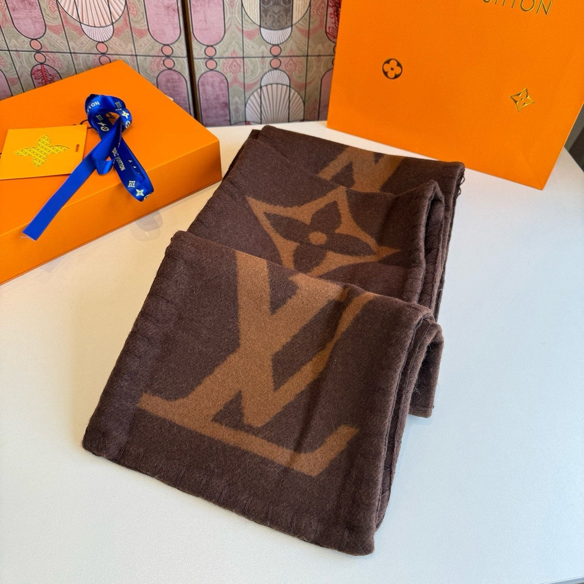 Louis Vuitton Oversized Monogram Fashion Scarf