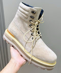 Moncler Men's Suede Lace-Up Ankle Boots
