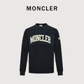 Moncler MC Terry Cloth Flocked Arch Logo Long Sleeve T-Shirt