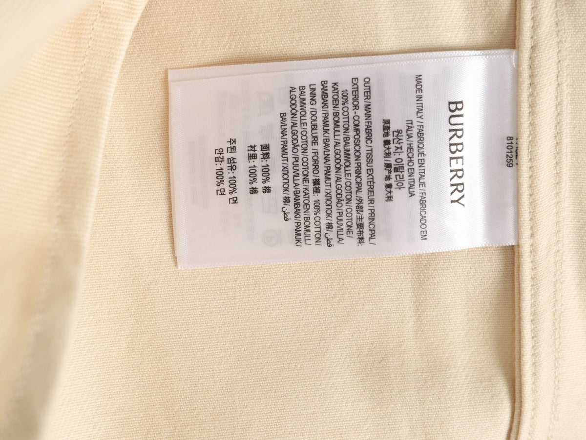 Burberry Shield-Detail Denim Shirt Jacket - Light Beige
