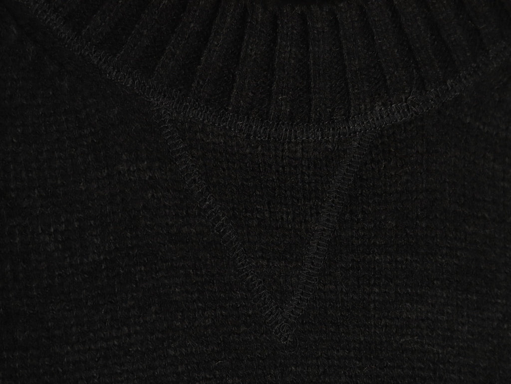 Prada Milano Logo Crewneck Knit Sweater - Black