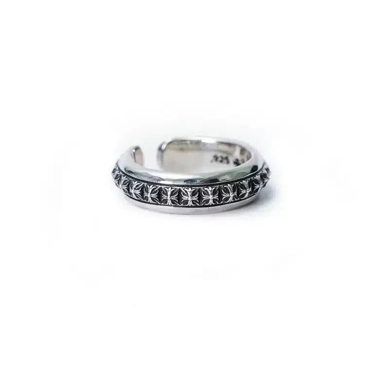 Chrome Hearts PLUS PYRAMID OPEN BAND RING