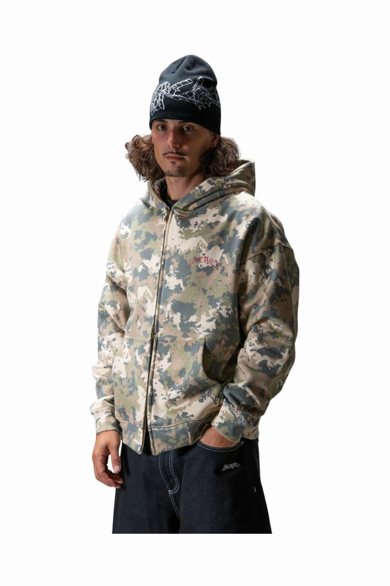 JACKER N°1890 HOODIE ZIP Camo